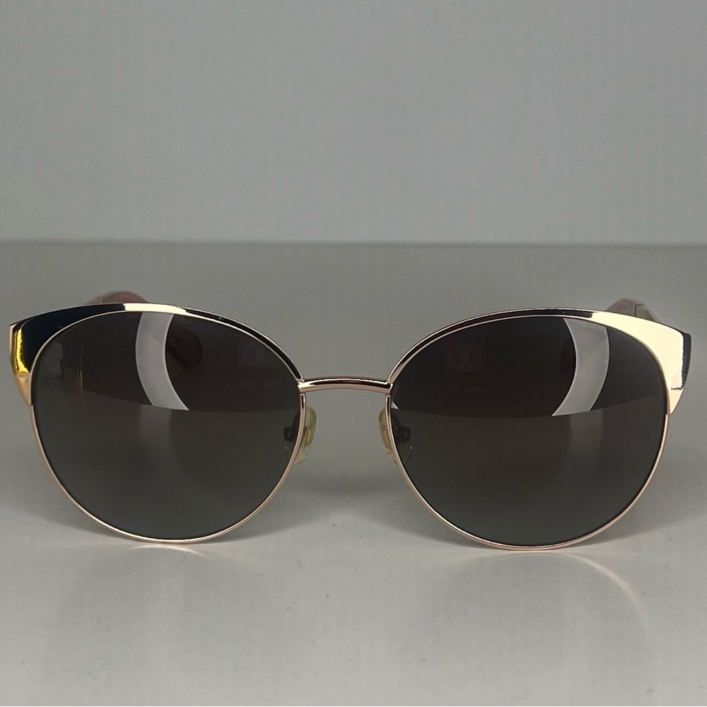 Kate Spade Rose Gold and Black Lens Sunglasses